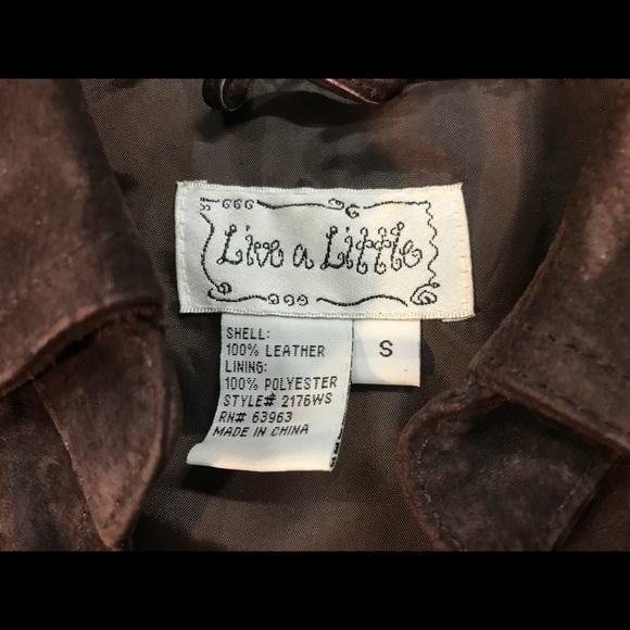 Live a Little Jackets & Coats Live A Little Leather Jacket Poshmark